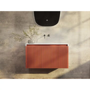 Belbagno - Belbagno Rimini wall hung Vanity 800mm - Potter's Clay - Aqualux Bathrooms