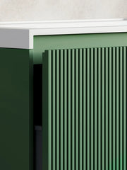 Belbagno - Belbagno Rimini wall hung Vanity 800mm - Rain Forest - Aqualux Bathrooms