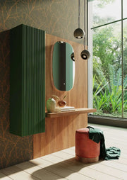 Belbagno - Belbagno Rimini Wall Hung Tall Boy 1200mm - Rain Forest - Aqualux Bathrooms