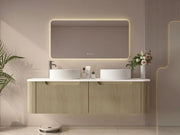 Mercio - Rome Wall Hung Vanity Bur Oak 1500mm - Aqualux Bathrooms