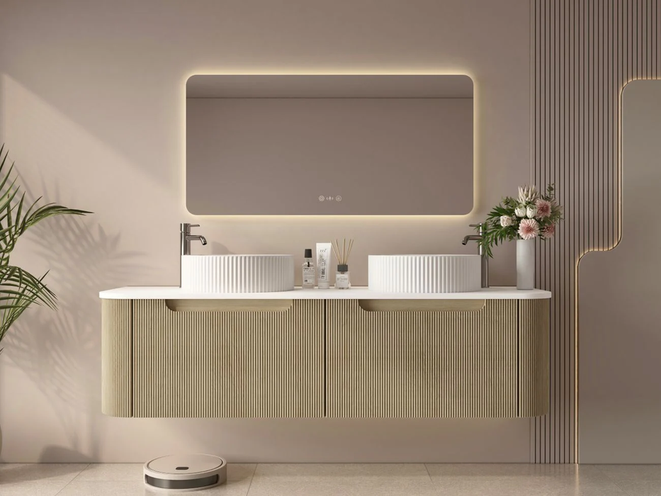 Rome Wall Hung Vanity Bur Oak 1500mm