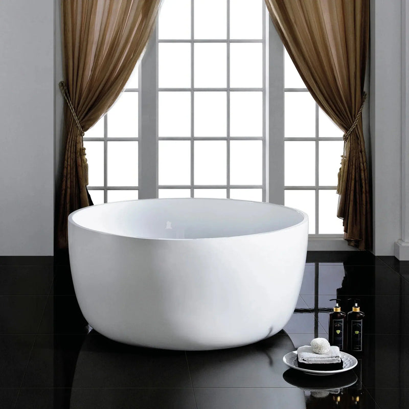Ronda Freestanding Bathtub - Overflow - Aqualux Bathrooms- Poseidon