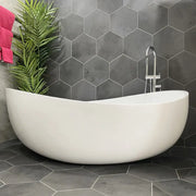 Poseidon Wave Oval Freestanding Bathtub 1800mm (No Overflow) Poseidon
