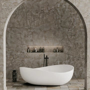 Poseidon Wave Oval Freestanding Bathtub 1800mm (No Overflow) Poseidon