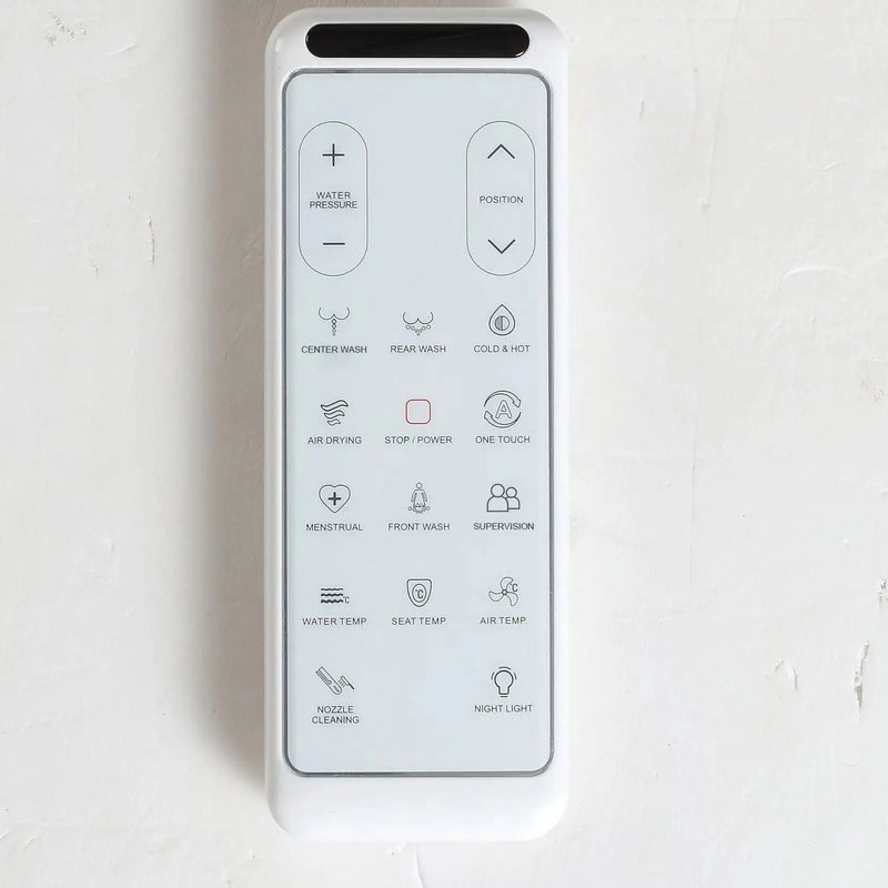 Zeus Rimless Tornado Back to Wall Toilet Suite With Stella Smart Seat Bidet - Aqualux Bathrooms- Poseidon