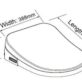 Zeus Rimless Tornado Back to Wall Toilet Suite With Stella Smart Seat Bidet - Aqualux Bathrooms- Poseidon