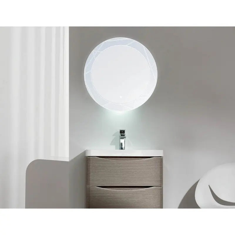 Belbagno - Belbagno Soho LED Bath Mirror 800mm - Glass - Aqualux Bathrooms