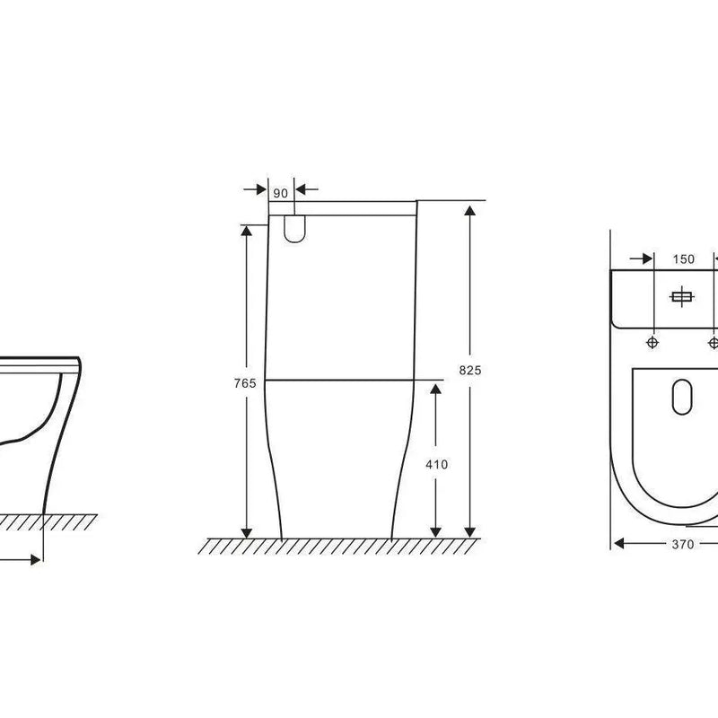 Mercio Sena Back To Wall Toilet Suite - Aqualux Bathrooms- Mercio