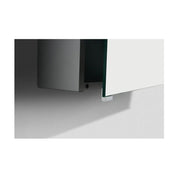 Belbagno - Belbagno Aluminium LED Mirror Cabinet 500mm- Aluminium - Aqualux Bathrooms