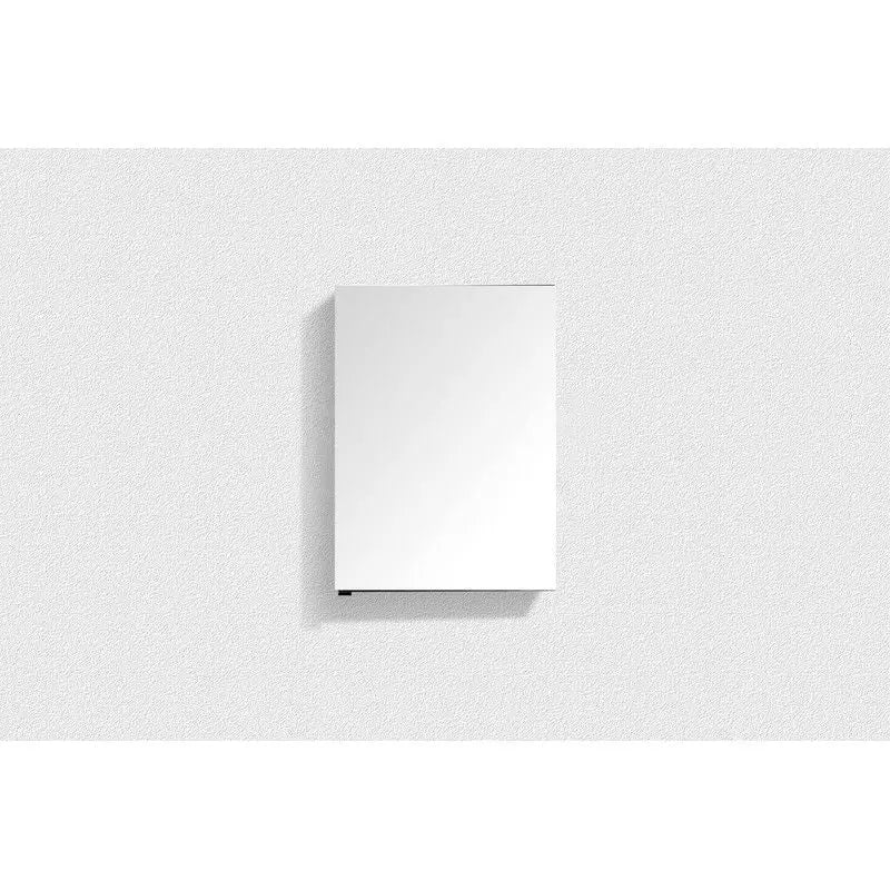 Belbagno - Belbagno Aluminium LED Mirror Cabinet 500mm- Aluminium - Aqualux Bathrooms