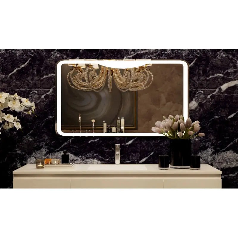 Belbagno - Belbagno Bath Mirror LED 1200mm - Glass - Aqualux Bathrooms