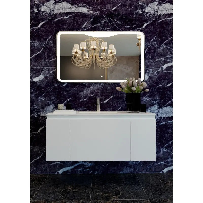 Belbagno - Belbagno Bath Mirror LED 1200mm - Glass - Aqualux Bathrooms