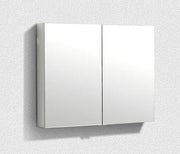 Belbagno - Belbagno Aluminium LED Mirror Cabinet 900mm- Aluminium - Aqualux Bathrooms