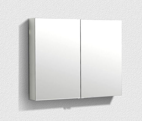 Belbagno Aluminium LED Mirror Cabinet 900mm- Aluminium