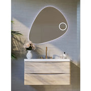 Belbagno - Belbagno Triangolo Led Bath Mirror 797mm - Glass - Aqualux Bathrooms