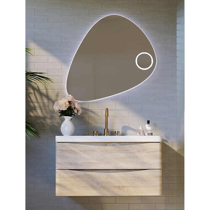 Belbagno Triangolo Led Bath Mirror 797mm - Glass