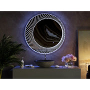 Belbagno - Belbagno Bucciano LED Bath Mirror 800mm - Glass - Aqualux Bathrooms