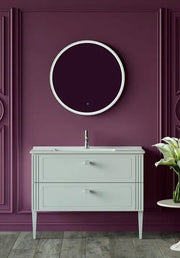 Belbagno - Belbagno Marmo Led Bath Mirror 700mm - Glass - Aqualux Bathrooms