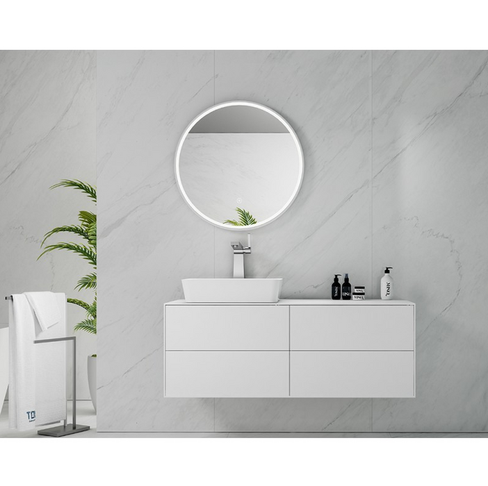 Belbagno Marmo Led Bath Mirror 700mm - Glass