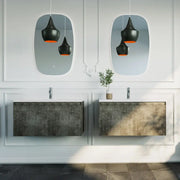 Belbagno - Belbagno Q-Line Led Bath Mirror 580mm - Glass - Aqualux Bathrooms