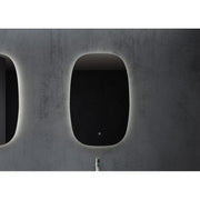 Belbagno - Belbagno Q-Line Led Bath Mirror 580mm - Glass - Aqualux Bathrooms