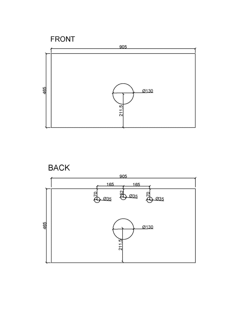 Fluted Rhea Floor Standing Vanity - Natural Oak (All Sizes)