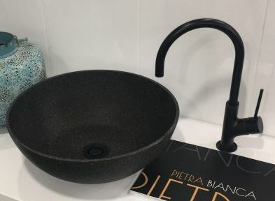 Pietra Bianca Sarah Above Counter Stone Basin