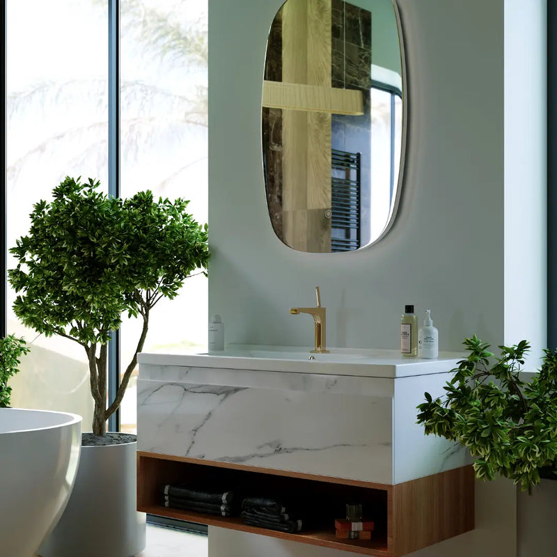 Belbagno Belbagno Zero Callacatta 1000mm Wall Hung Vanity Belbagno