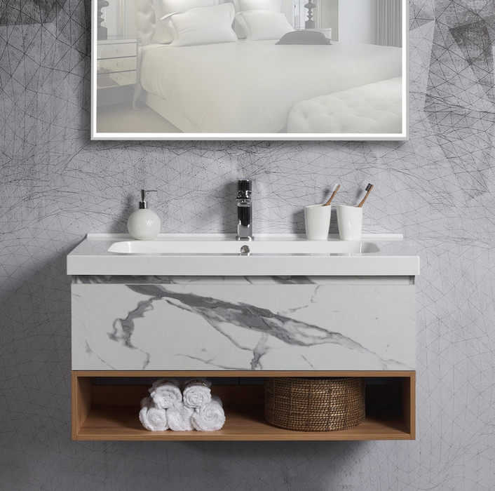 Belbagno Zero Callacatta 1000mm Wall Hung Vanity