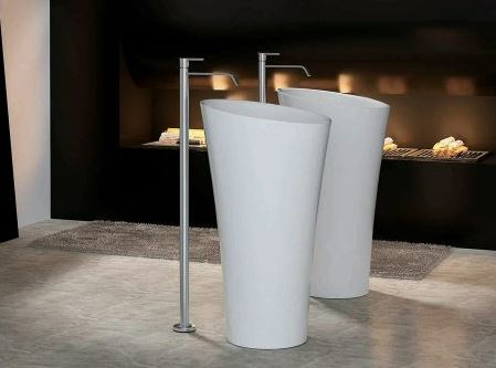 Pietra Bianca Speaker Freestanding Pedestal Basin