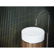 Belbagno - Belbagno Tesoro Pedestal Basin 380mm - Chrome - Aqualux Bathrooms