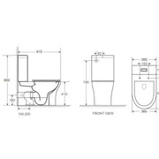 Toi Back-to-Wall Toilet Suite - Aqualux Bathrooms- Mercio