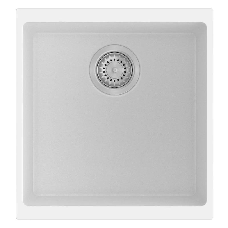 430 X 460 X 200mm Carysil Enigma 100m Single Bowl Granite Kitchen/laundry Sink Top/flush/under Mount