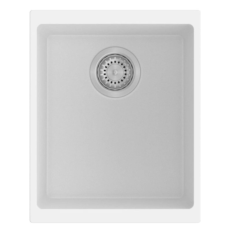 370 X 460 X 200mm Carysil Enigma 100n Single Bowl Granite Kitchen/laundry Sink Top/flush/under Mount