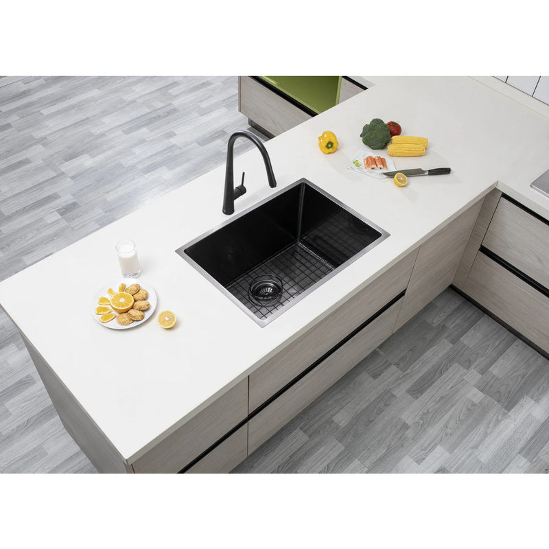 600x450x300mm 1.2mm Handmade Top/undermount Single Bowl Kitchen/Laundry Sink