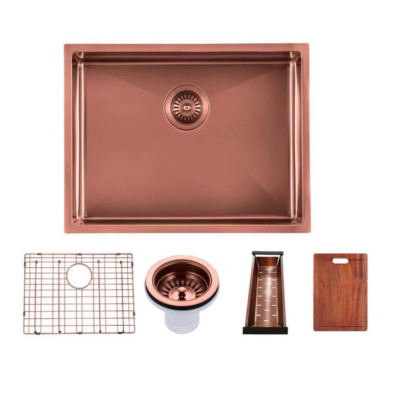 600x450x300mm 1.2mm Handmade Top/undermount Single Bowl Kitchen/Laundry Sink