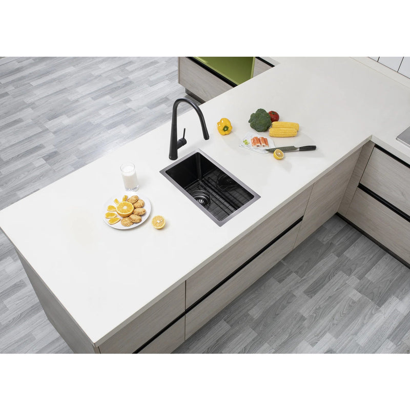 250x450x215mm 1.2mm Handmade Top/Undermount Single Bowl Kitchen Sink