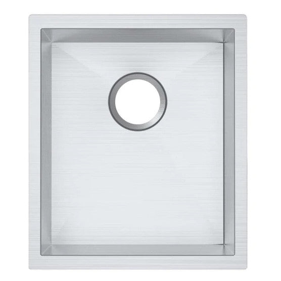 390x450x215mm 1.2mm Handmade Top/Undermount Single Bowl Kitchen Sink