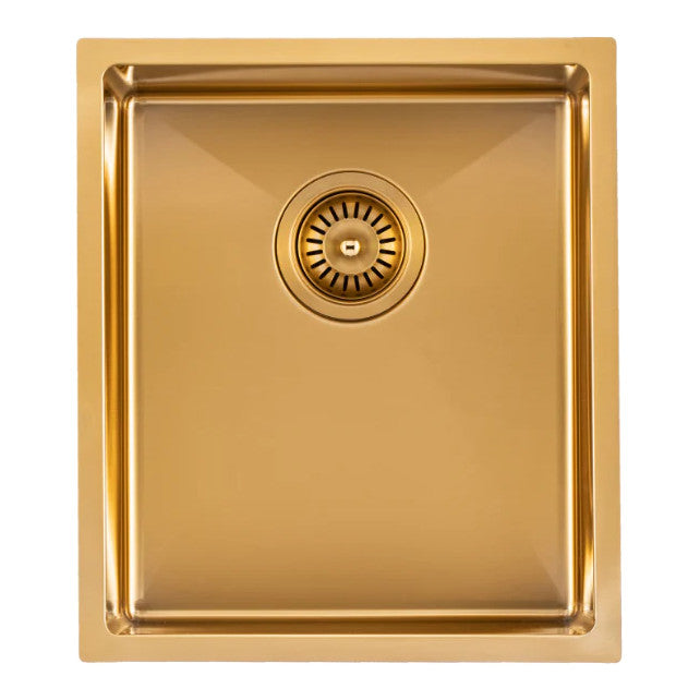 390x450x215mm 1.2mm Handmade Top/Undermount Single Bowl Kitchen Sink