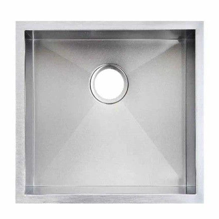 440x440x205mm Handmade Single Bowl Sink for Flush Mount and Undermount