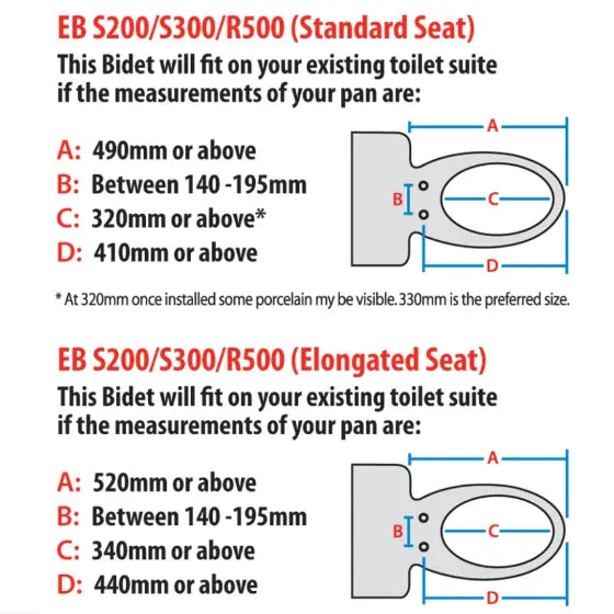 InteliCorp - Eco Bidet Seat - EB-R500E/EB-R500R - Aqualux Bathrooms
