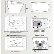 InteliCorp - THRONE PRINCE Complete Bidet & Toilet Suite (S or P Trap) - Aqualux Bathrooms