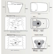 InteliCorp - THRONE KING Complete Bidet & Toilet Suite (S or P Trap) - Aqualux Bathrooms