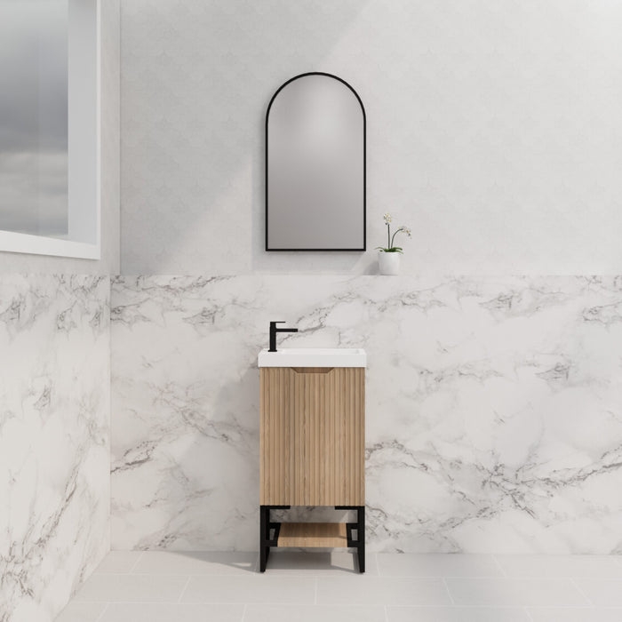 Riva Bali Mini Freestanding Vanity 450mm - American Oak