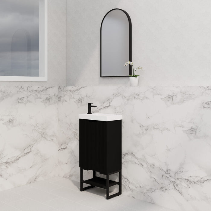 Riva Bali Mini Freestanding Vanity 450mm - Matt Black