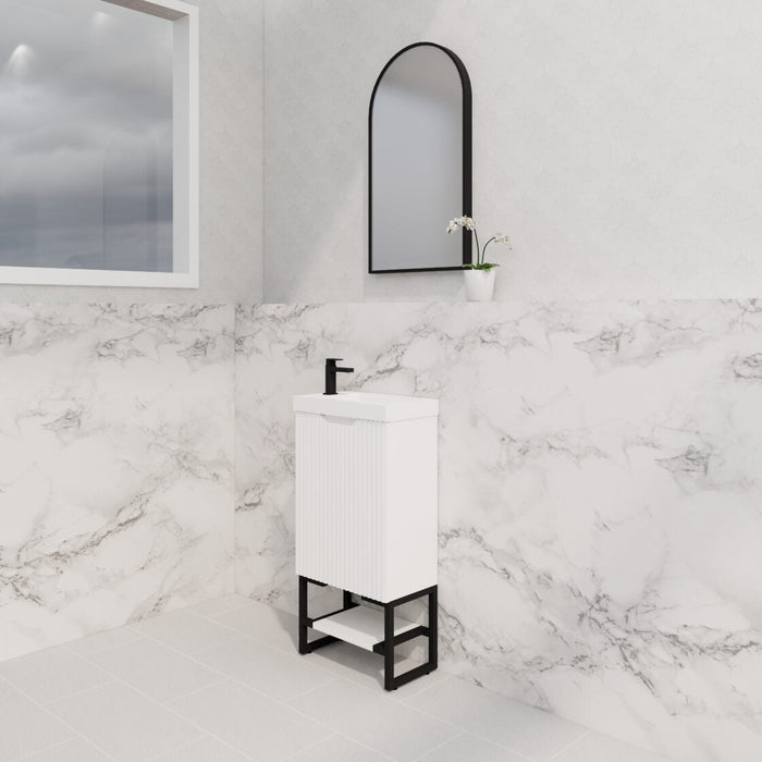 Riva Bali Mini Freestanding Vanity 450mm - Matt White