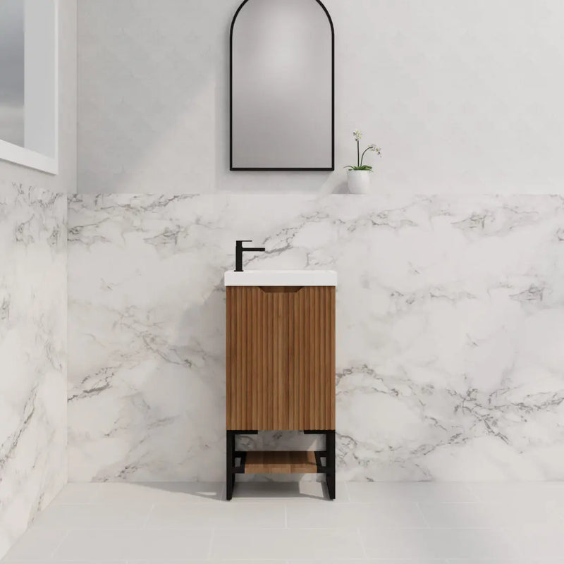 ABS Riva - Riva Bali Mini Freestanding Vanity 450mm - Solid Timber - Aqualux Bathrooms