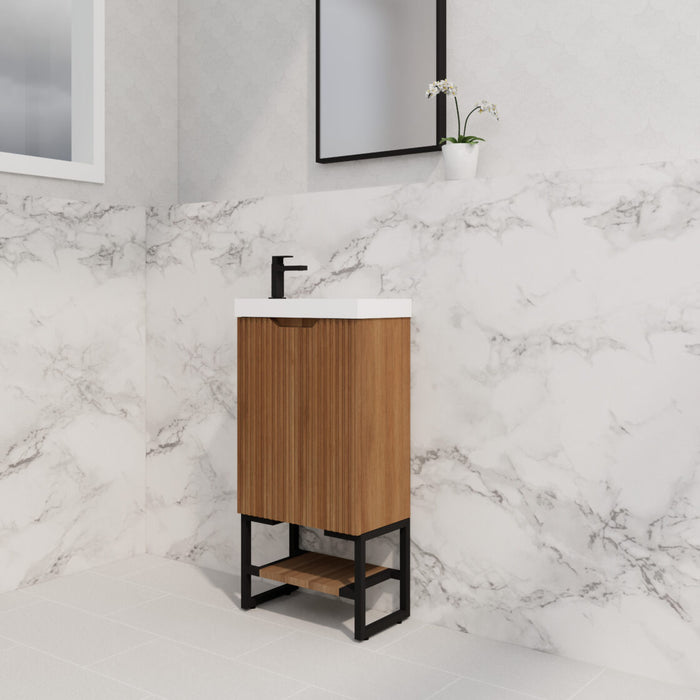 Riva Bali Mini Freestanding Vanity 450mm - Solid Timber