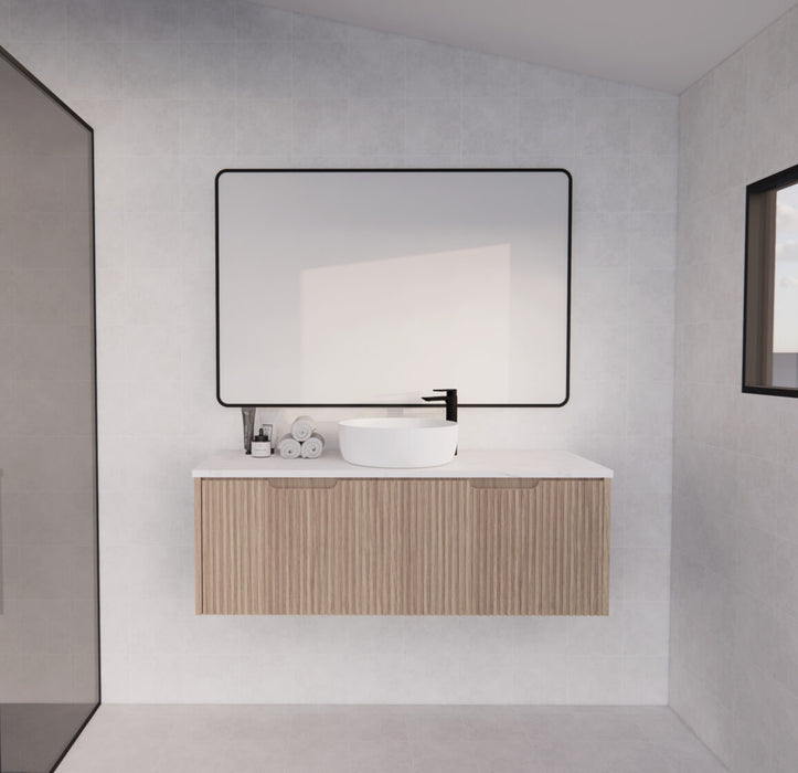 Riva Vienna Wall Hung Single Bowl Vanity 1200mm - American oak