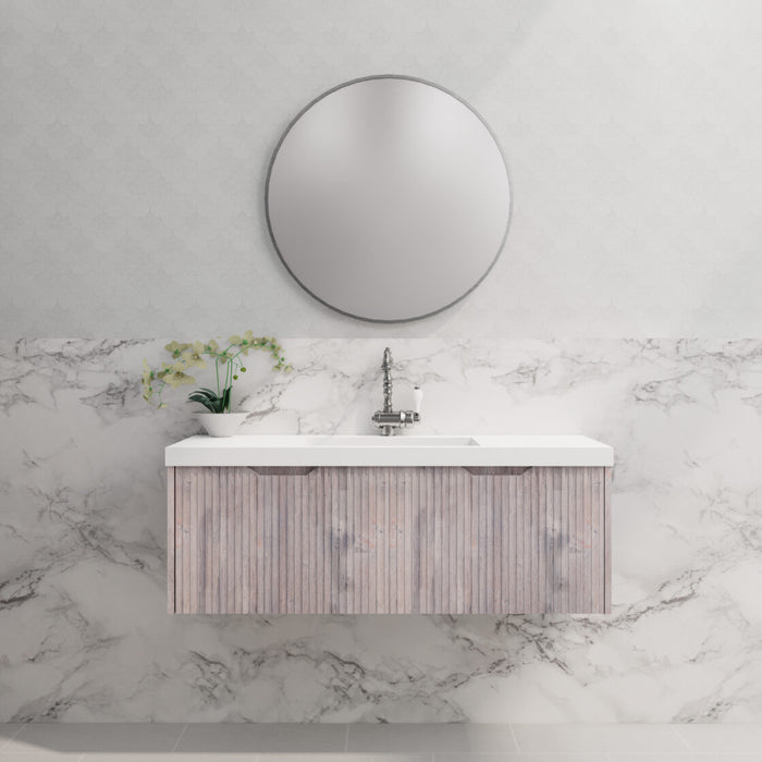 Riva Vienna Wall Hung Single Bowl Vanity 1200mm - White Oak